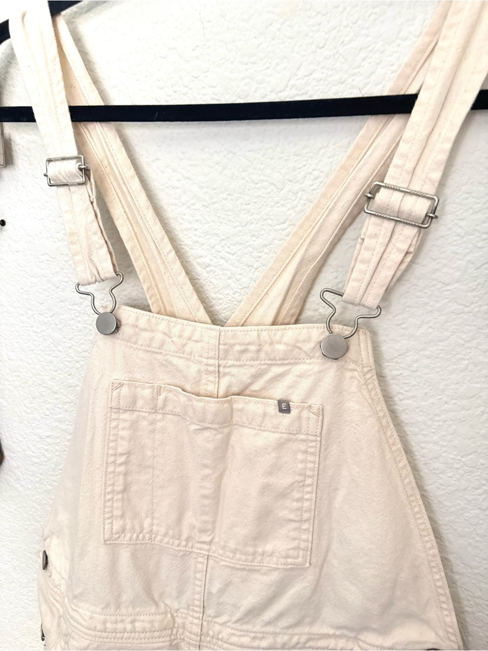 Everlane The Canvas Overalls Utility Ivory Cotton Size 4 - Picture 5 of 9